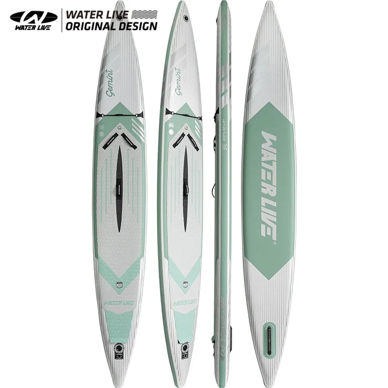 WATER LIVE Twin Set 14ft Inflatable SUP Paddle Board Family Inflatable SUP Board Vue