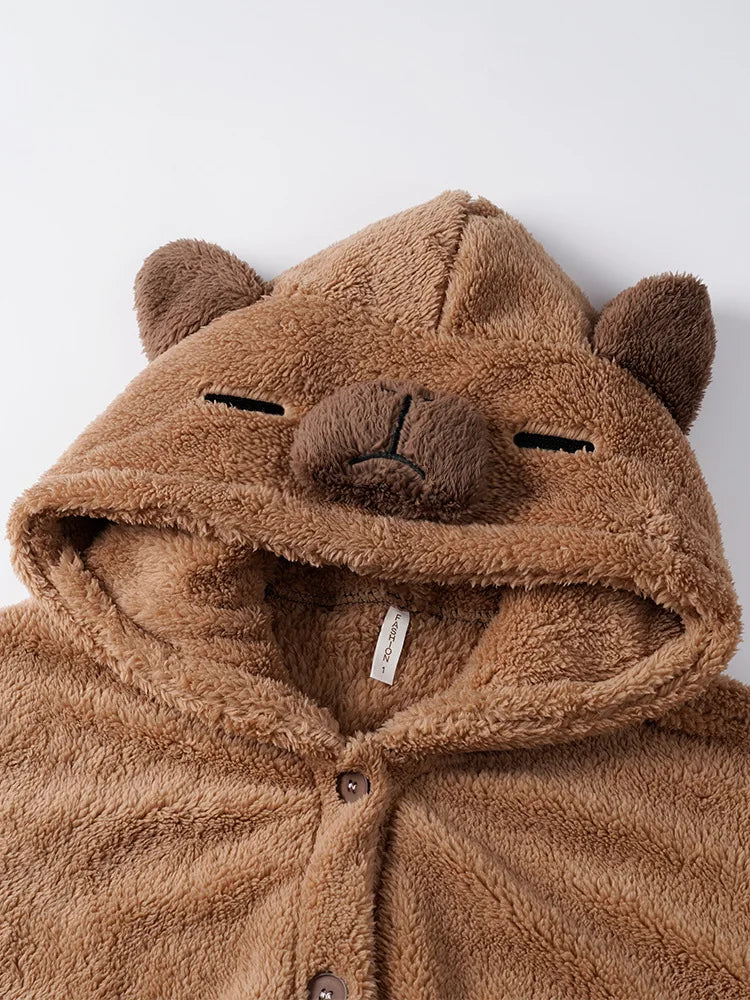 Winter Capybara Cosplay Costume Robes Adult Kigurumi Unicorn Onesie Anime Nightgown Christma Cartoon Women Men Pajamas Sleepwear Vue