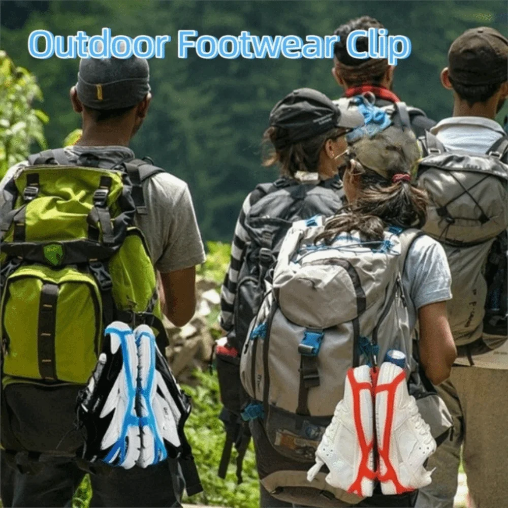 Silicone Bag Shoe Clip Wear-resistant Quick Drying Sneaker Storage Clamp Waterproof Space Saving Backpack Footwear Holsters Vue