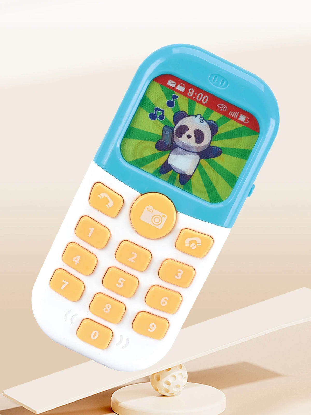 Smartphone Toys, Baby Phone with Music and Light Sound Interact Simulate Making Phone Calls, Gifts for Kids not Include Battery Vue SKY BLUE