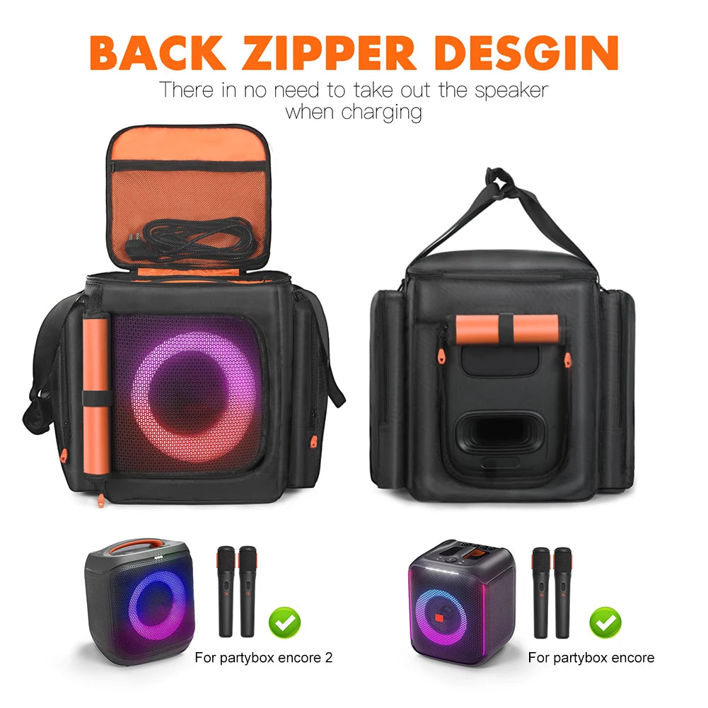for jbl Partybox Encore Essential 2 Padded Speaker Protective Cover Large Capacity Speaker Carry Bag Shockproof Encore Essential Vue