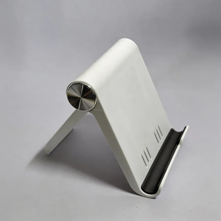 Adjustable Phone Holder Stand Portable Foldable Desktop Phone Support Universal Cell Phone Stand for iPhone, Samsung Vue White