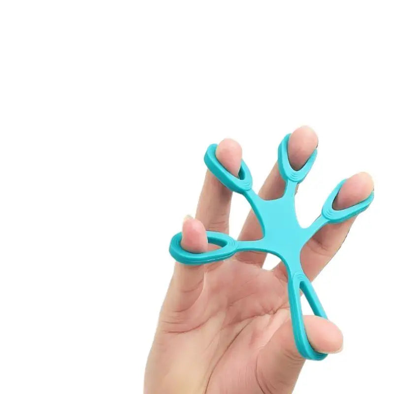 Finger Grip Silicone Ring Exerciser Antistress Resistance Band Fitness Stretcher 3 Levels Ibs Finger Sensory Toy For Autism ADHD Vue