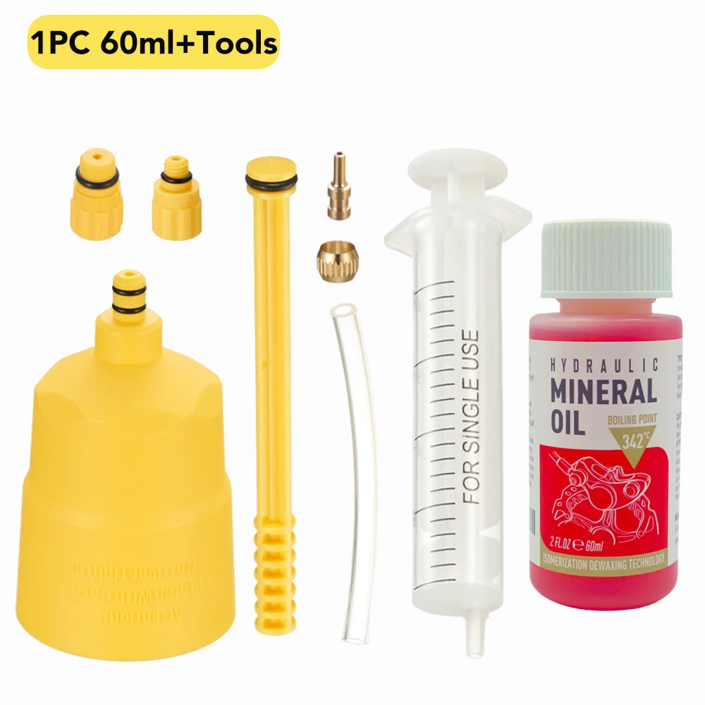 Bicycle Brake Mineral Oil Bike Hydraulic Disc Bleed SHIMANO TEKTRO Vue 1PC Oil and 8 Piece