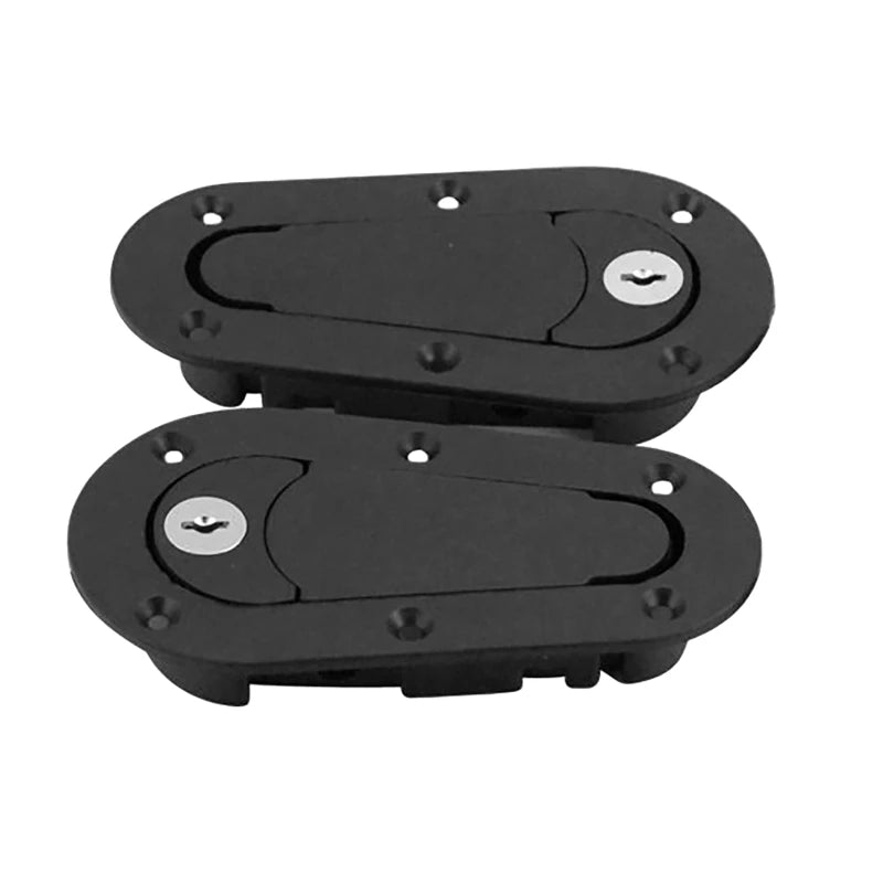 2Pcs Universal Racing Car Hood Pin Engine Bonnet Latch Lock Mount Kit with/without Lock Key Vue