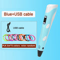 Kids 3D Printing Pen Adjustable Speed LED Display DIY Drawing Pens 3D PLA Filament Christmas Birthday gift for Boys and Girls Vue with 25M PLA