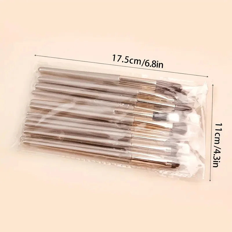 15pcs Makeup Brushes Set Soft Synthetic Eye Makeup Brush Set Blending Eyeshadow Eyeliner Crease Eyebrow Brightening Eye Brush Vue