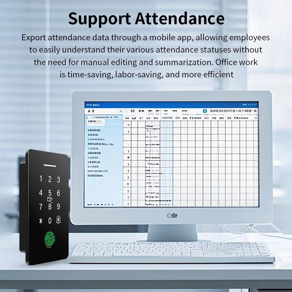 Embedded Home Security System Smart TTLOCK APP Waterproof Fingerprint Access Control Machine DIY Panel RFID IC NFC Card Reader Vue