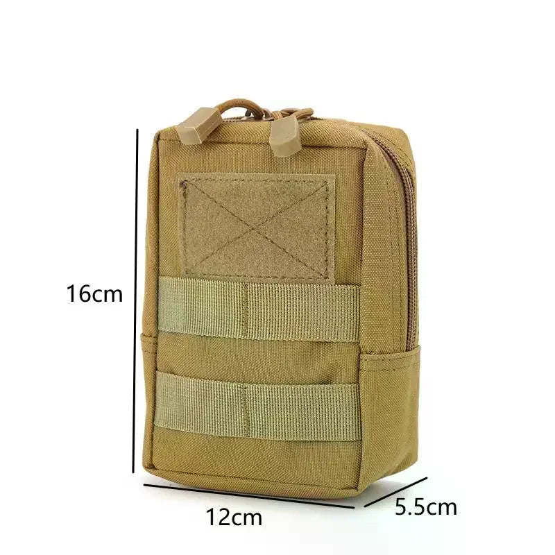 Multifunctional Accessory Tool Bag Outdoor Waist Pouch Zippered