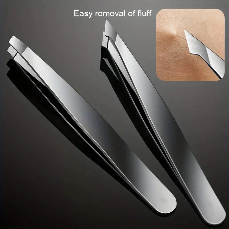 4pcs Set Professional Tweezers Set Perfect For Eyebrow Hair Removal Splinter Very Effortless and Relaxed to Remove Vue