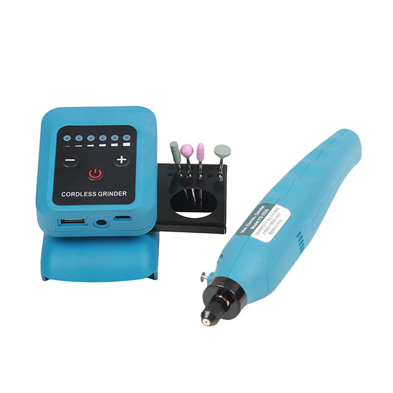 80W Electric Grinder 20V Mini Electric Grinder 18000r/min Home For 18V-21V Makita Lithium Battery Reverse Steples Speed Adjust Vue