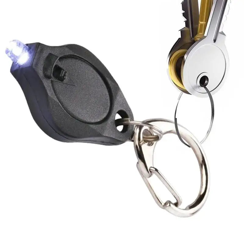 Keychain Light Mini Keychain Squeeze Button Light Mini LED Flashlight Torch Emergency Key Ring Light for Outdoor Camping Hiking Vue