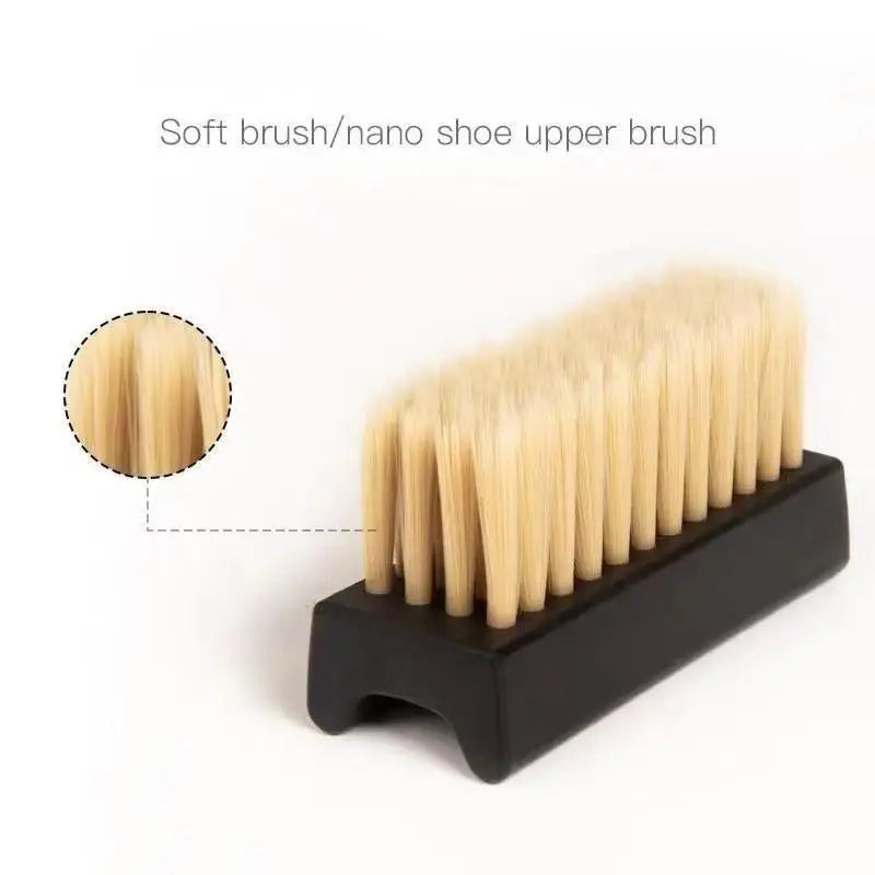 Effective Nylon Shoe Brush With Soft To Hard Bristles For Different Cleaning Needs On Sports Or Leather Footwear Vue