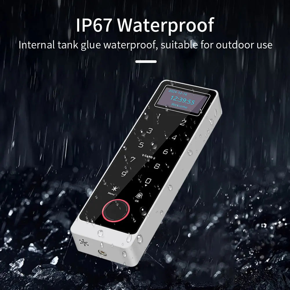 Metal Waterproof Support Tuya App RFID Wifi Biometric Fingerprint Touch Keyboard RF 125Khz/13.56Mhz Access Control Remote Unlock Vue