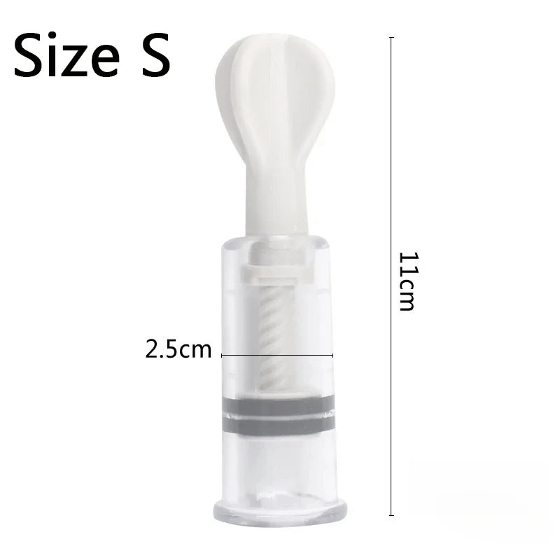 Vacuum Suction Cupping Cup Nipple Enhancer Massage Cans Plastic Vue S