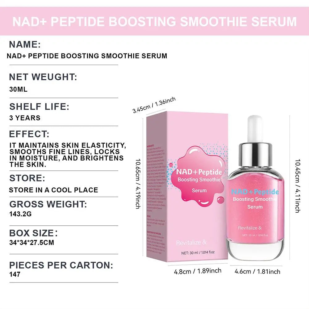 Original Korean Essence NAD+ Peptide Boosting Smooth Serum Revitalize Firming Repair Barriers Peach Whitening Facial Skin Care Vue