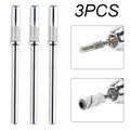 1PC 3MM Stainless Steel Mandrel Bit for Nails Manicure Sandpaper Ring Holder 3/32 Nail Drill Accessories Vue 3PCS
