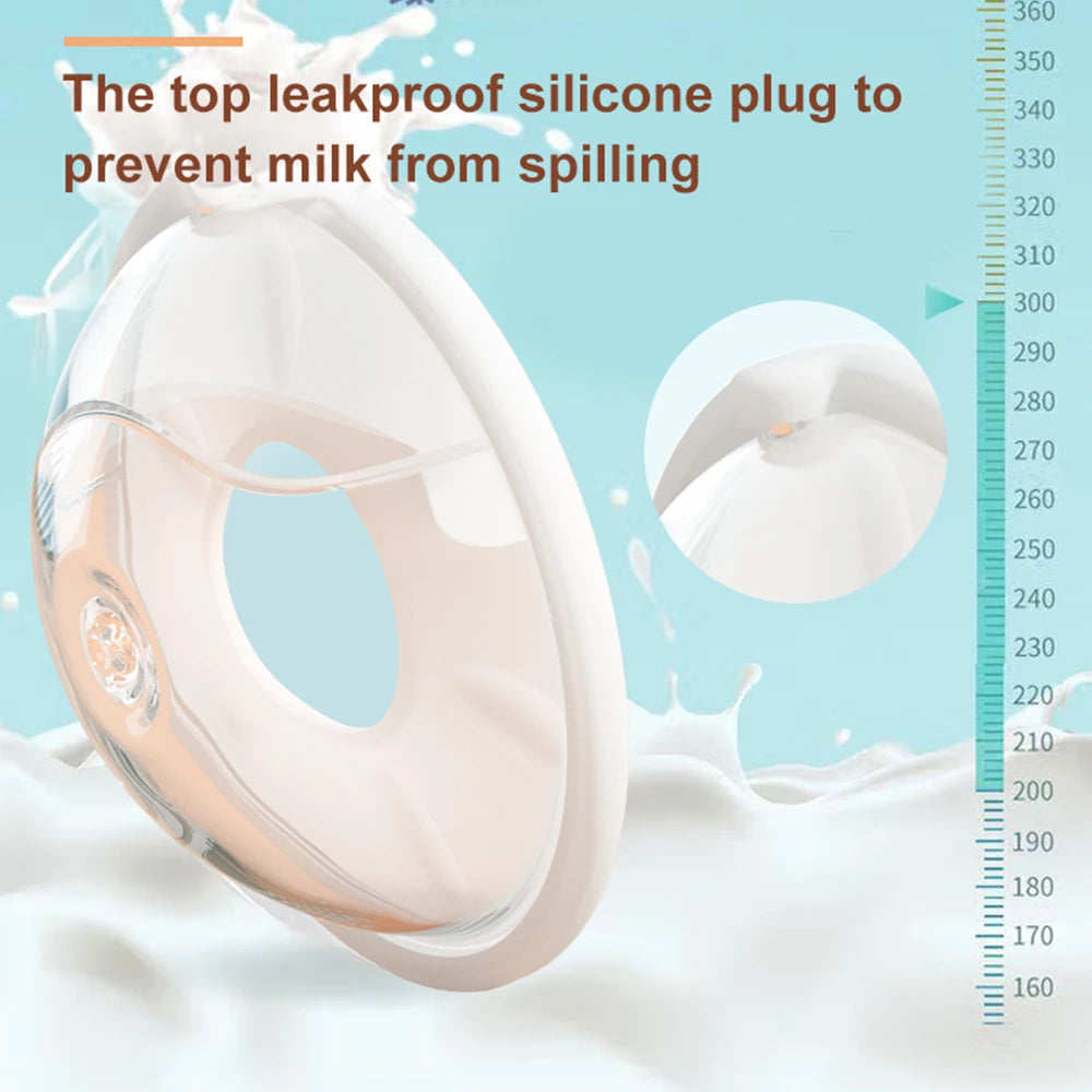Wearable Milk Saver for Breastfeeding Manual Breastmilk Collector Silicone Breast Shell Milk Catcher for Collecting Breastmilk Vue