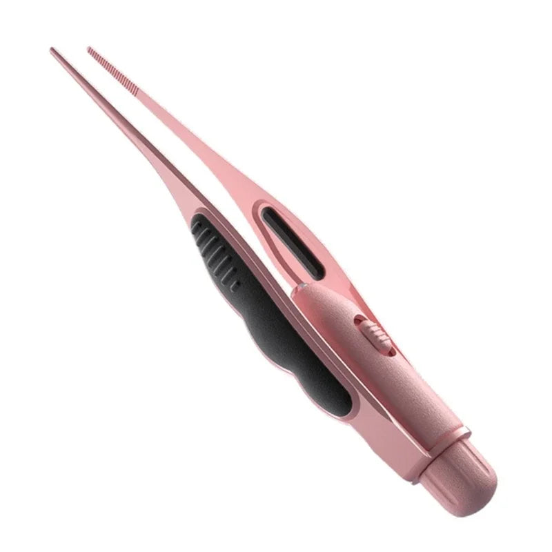 vvocci Earwax LED Wax Removal Tweezers Earpick Children Ear Cleaning Tool Adult Ear Vue B339 Pink