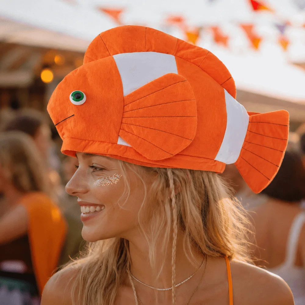 Costume Accessories Creative Cartoon Fish Hat Cute Funny Sea Animal Cap Unisex Soft Fish Head Cover Carnivals Vue