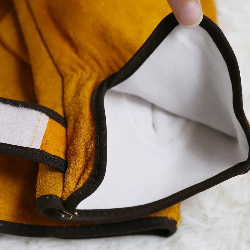 Cowhide Leather Safety Gloves Anti-Cut Tear-Resistant Work Gloves Driver Home Garden Carrying Welding Gloves Hands Protection Vue