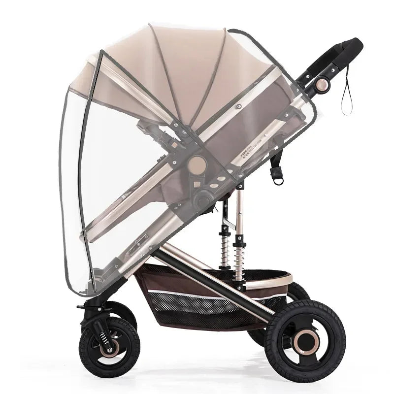 vvocci Baby Car Shield Transparent Universal Stroller Rain Cover Weather Wind Breathable Trolley Umbrella Raincoat Accessories Vue