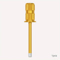 1/5/10pcs PCS Nail Drill Bits Sanding Bands Caps Mandrel Grip Cutters For Manicure Pedicure Machine Tools Vue Golden 1pc