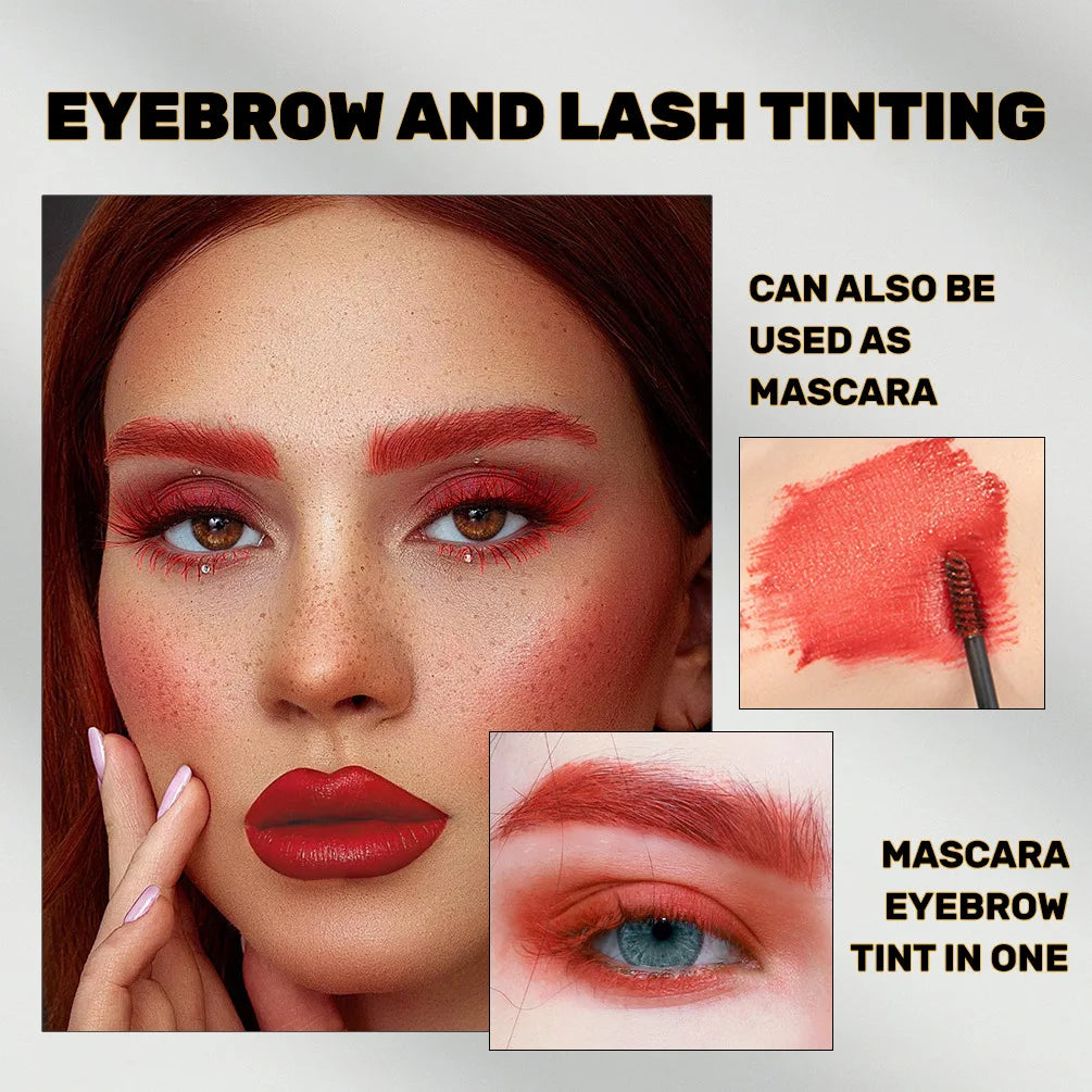 Double-ended Eyebrow Mascara Eyebrow Styling Gel Waterproof Fast Dry Eyebrow Enhancer Dye Gel Make-Up Blue Black White Mascara Vue