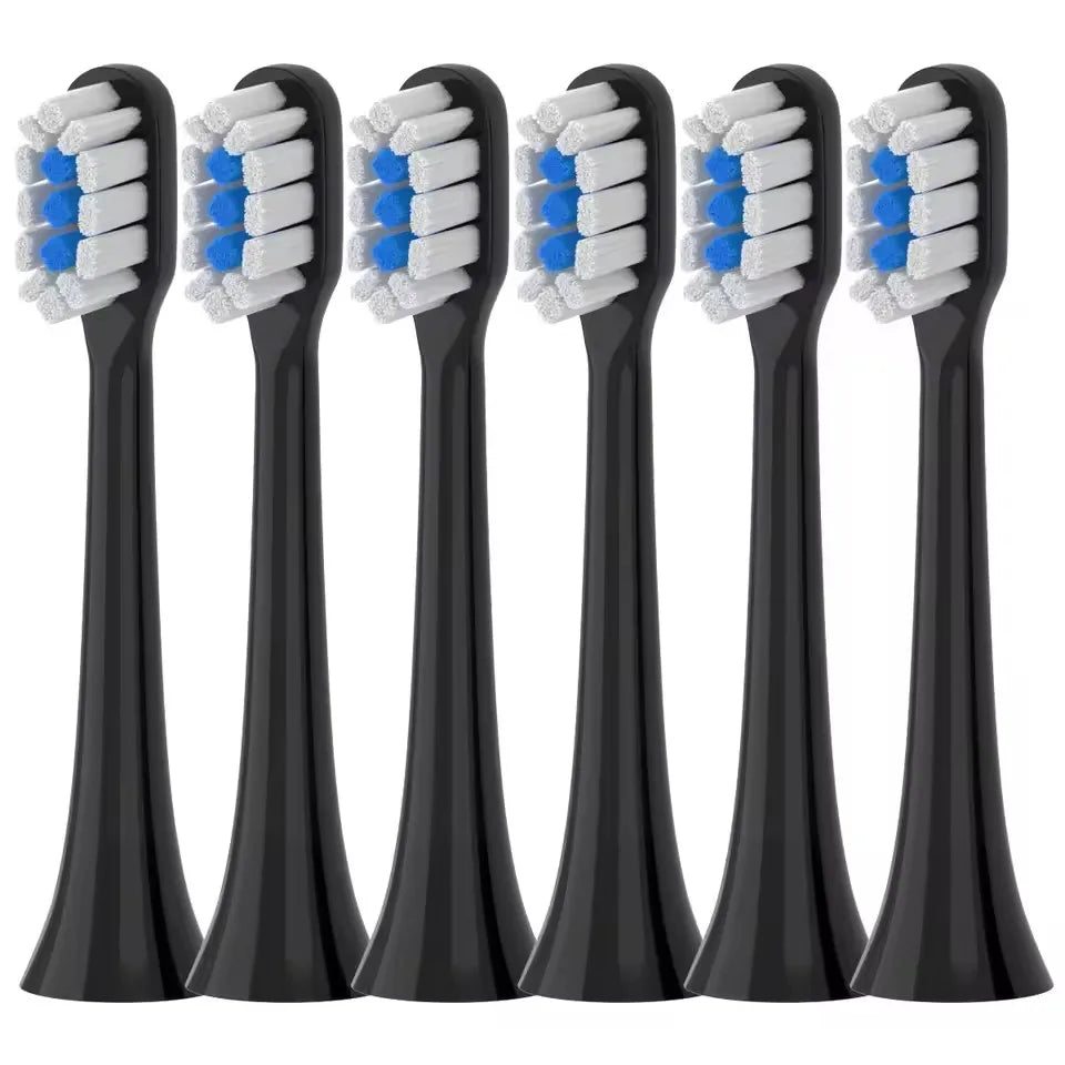 Replacement Brush Heads For Mijia T301 T302 T501 T501C MES605 MES608 Sonic Electric Toothbrush Head DuPont Soft Bristle Nozzles Vue 6black
