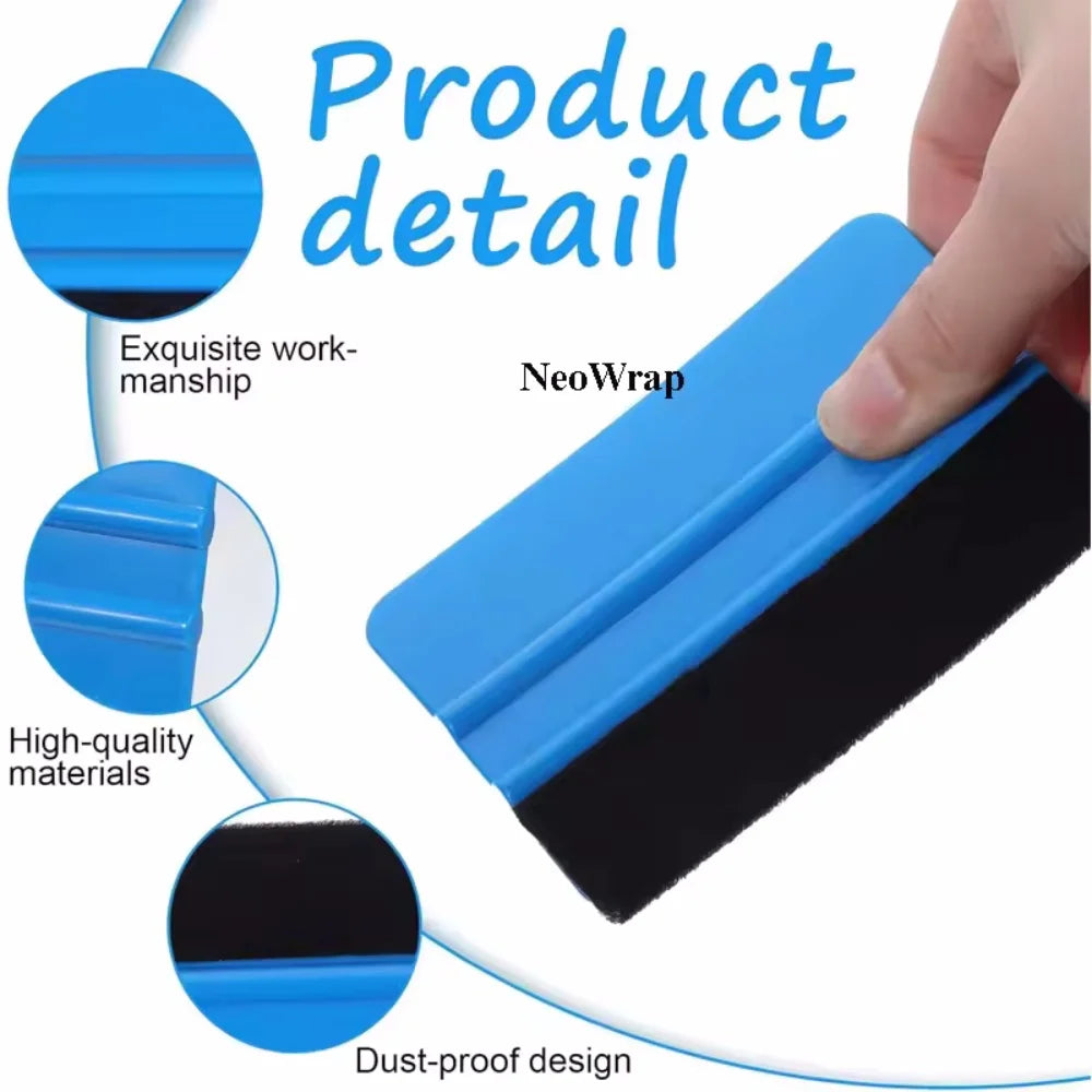 Car Vinyl Wrap Film Squeegee Scraper Foil Wrapping Suede Felt Scraper Auto Car Styling Sticker Window Tint Tools Accessories Vue