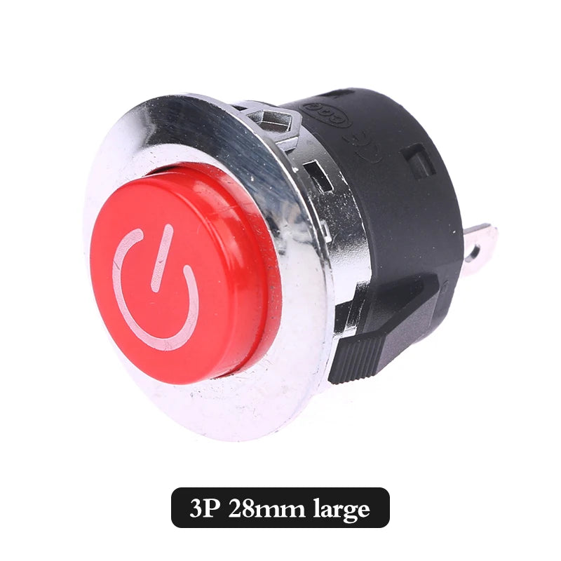 One Button Start Switch For Children's Electric Car 3-pin Power Switch For Baby Battery Car Vue D