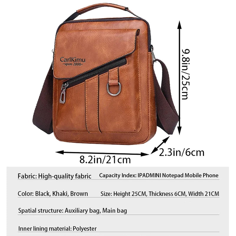 Classic Multi Pocket Sport Shoulder Bag Durable Water Resistant Nylon