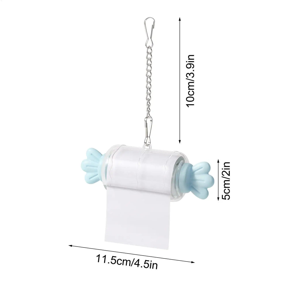 Bird Chew Toys Hangable Candy Shape Shredder for Parakeet Cockatiel Conure African Grey Cage Enrichment Play Chewing Vue