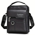 Sleek Multi-color Faux Leather Crossbody Bag Adjustable-strap