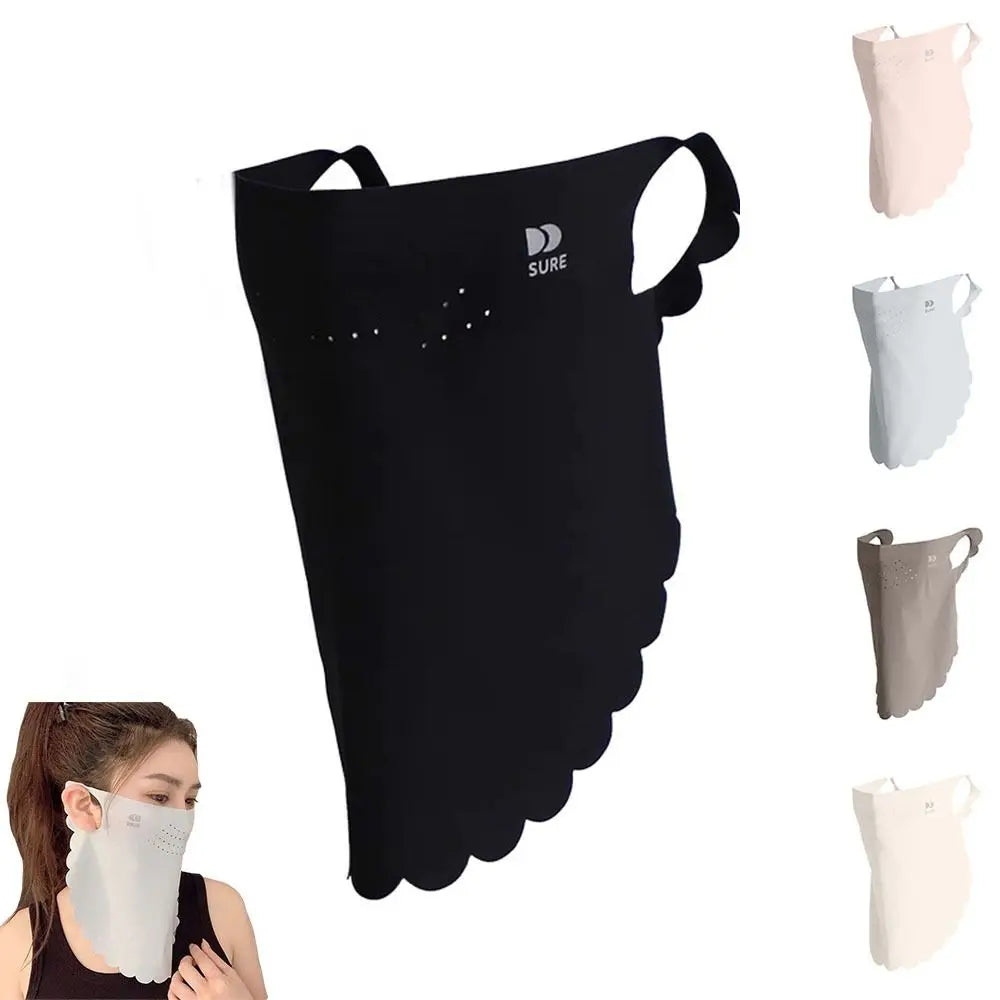UPF50+ Sun Protection Mask Breathable Dustproof Sunshade Face Neck