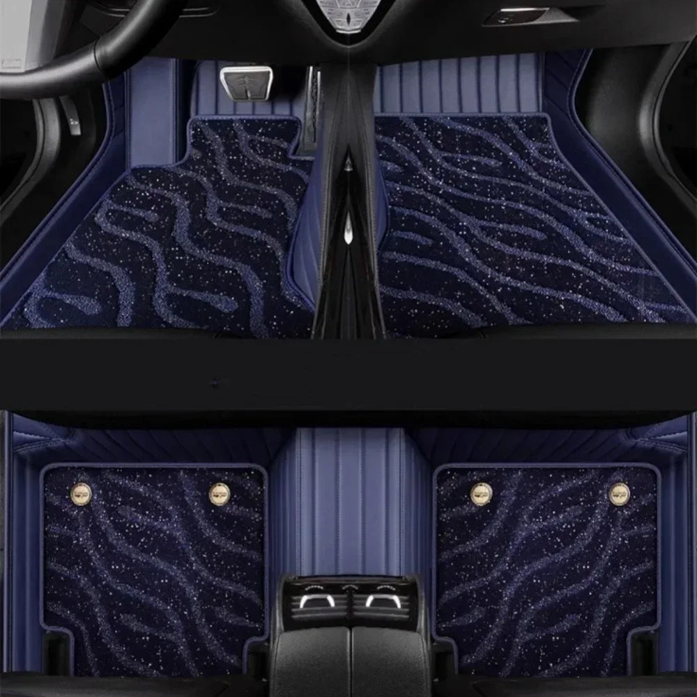 Custom Car Floor Mats For Changan CS35 CS35 Plus Auto Carpets Foot Coche Floor Liners Blanket Vue B-blue 2018-2023