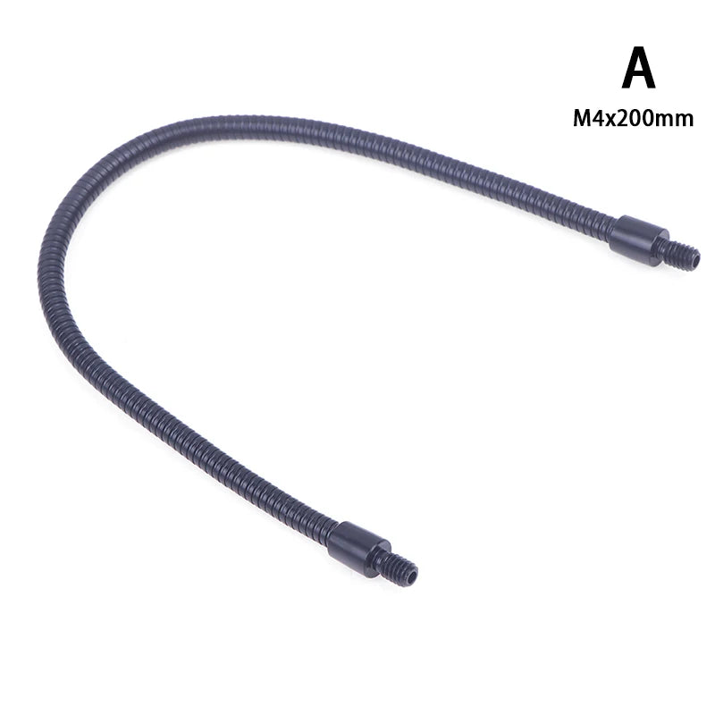 LED M4 Black Silver Microphone Positioning Hose Two External Teeth M4 Flexible Snake Tube Vue A