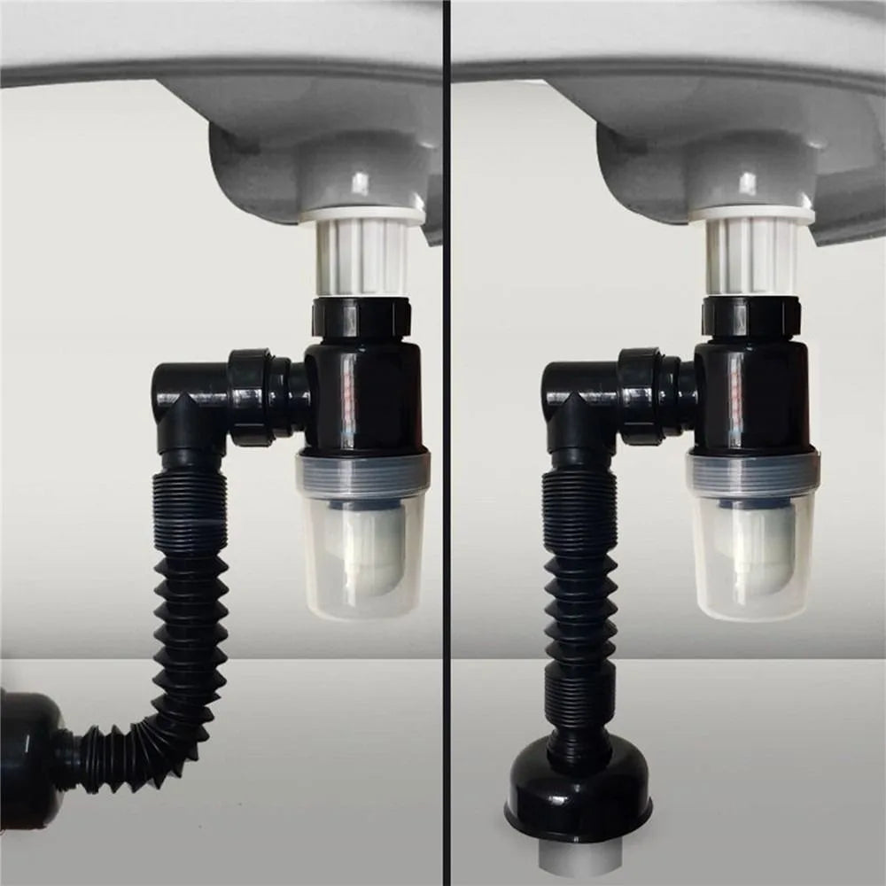 Flexible Universal Anti-blocking Anti-Odor Deodorant Kitchen Bathroom Accessories Sewer Pipe Sink Drain Pipe Sink Hose Plumbing Vue