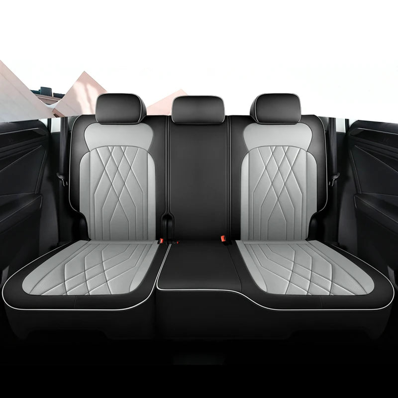 Full Coverage Luxury Car Special Seat Covers For Volkswagen VW Tiguan L 2017-2024 Waterproof PU Leather Non-slip Auto Parts Vue