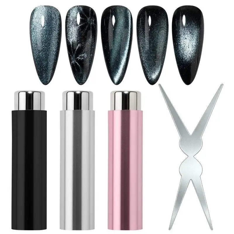 Double Head V Shape Cat Eye Nail Magnet Strong 3D Magnetic Stick Gel Polish DIY Salon Manicure Tool Vue