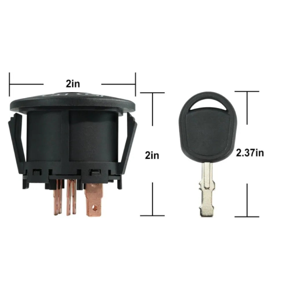 4-Position Ignition Key Switch 532193350 33457 for Lawn Tractor Ignition Key Switch Vue