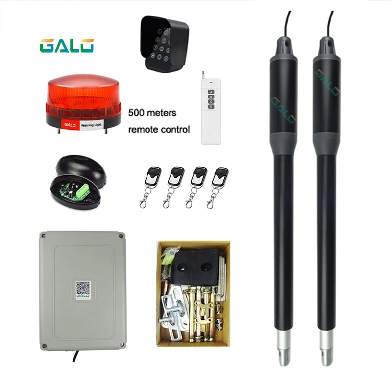 AC110V/220V to 24V Electric Automatic Strong Dual Arm Swing Gate Opener Up to 660 Lbs Hardware Driveway Door KIT Vue KIT L
