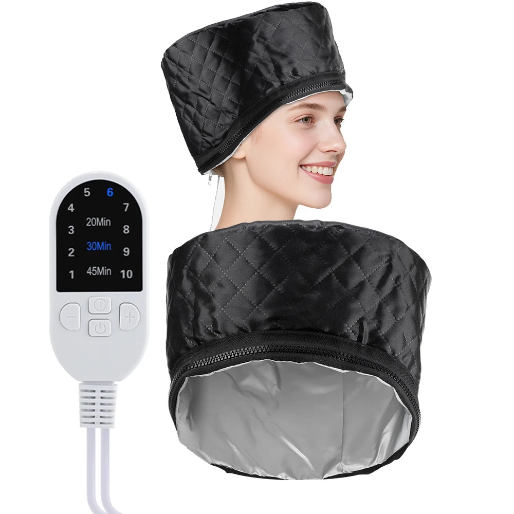 Moajaza Hair Steamer Cap – 10-Level Deep Conditioning Bonnet Hair Steamer Cap Vue