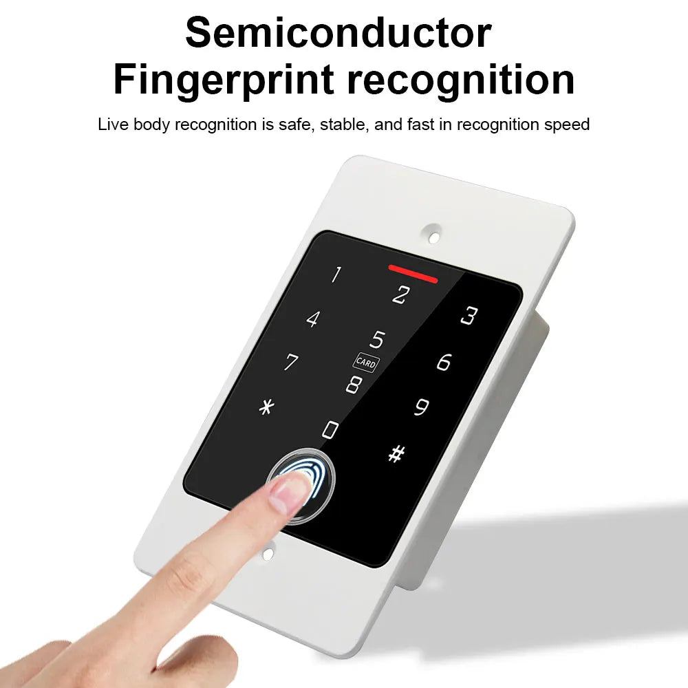 support Tuya APP Wifi Recessed Keypad for Access Control System 125KHz EM Card Reader Waterproof Standalone Access Controller Vue