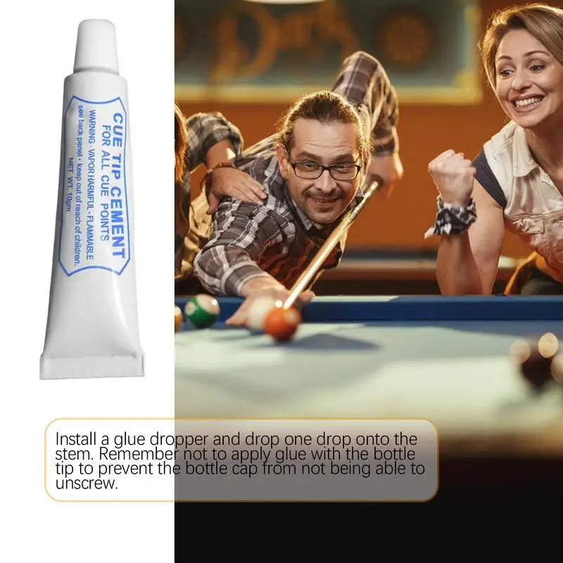 Pool Cue Tip Glue – Billiard Cue Repair Adhesive Tool Cue Tip Adhesive Vue