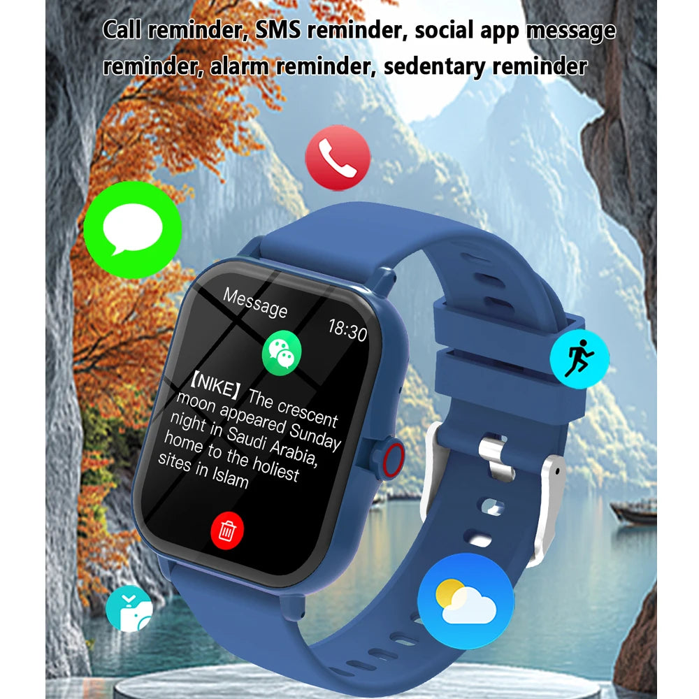 1.83''HD Screen Smart Watch Kids Bluetooth Call Multi-mode Sport Fitness Tracker Smartwatch Camera Music Control Boys Girls Gift Vue