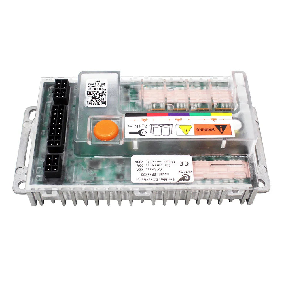 72V Electric Bike Brushless DC Motor Controller 65A 1800W High Power Programmable Electric Vehicle Brushless Motor Controller Vue