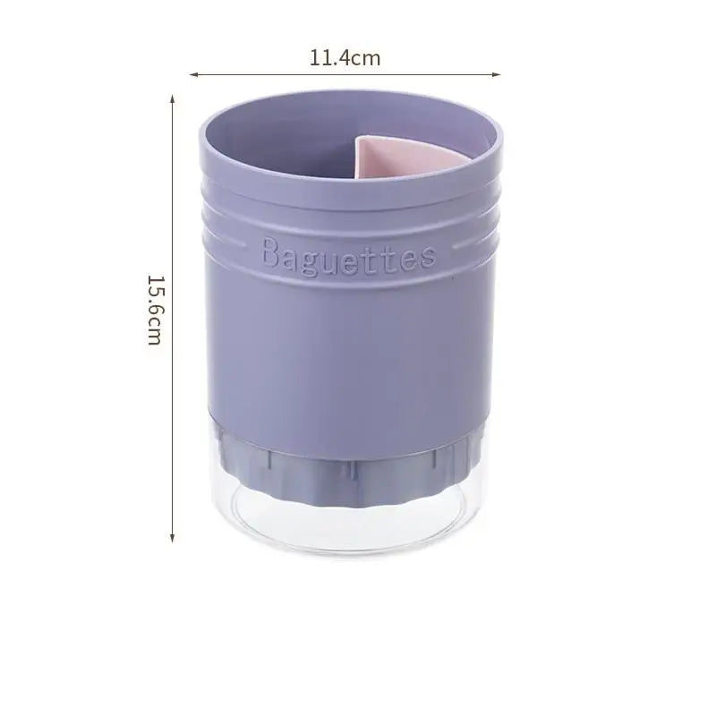 〔CC11〕Utensil Holder Plastic Multi Functional Drain Chopstick Tableware Knife Spoon Fork Chopstick Container Kitchen Tool Vue Purple