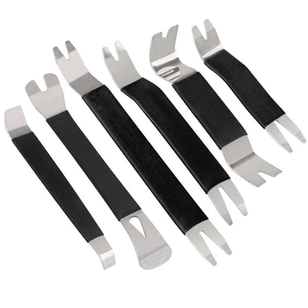 New Car Interior Clip Panel Trim Installation Removal Tool Stainless Steel Pry Plate Conversion Installation Tool Vue WHITE