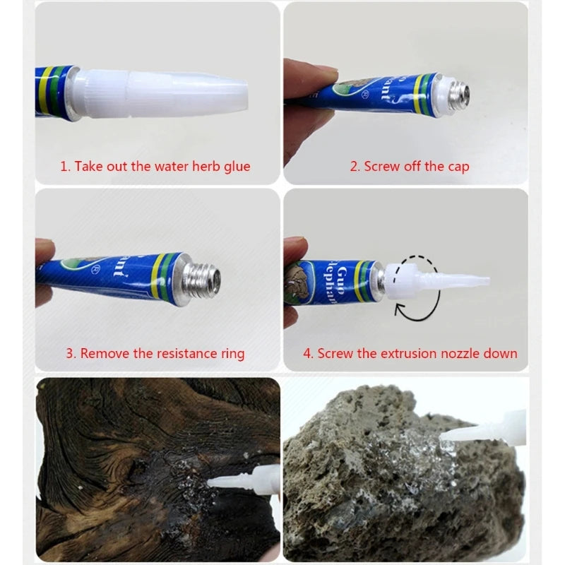 25-Pack Aquarium Gel Glue for Coral, Driftwood & Aquatic Plants Aquarium Adhesive Gel Vue